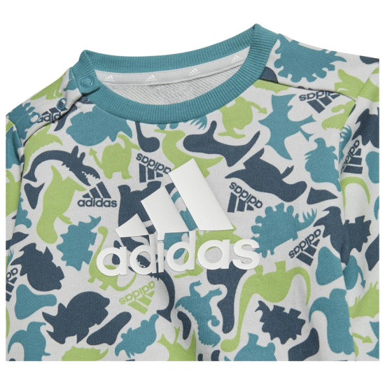 Adidas Βρεφικές φόρμες σετ Essentials Allover Printed French Terry Jogger Set